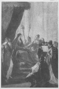 Die Huldigung by Giovanni Antonio Pellegrini