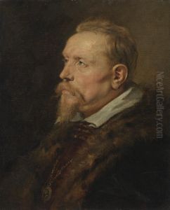 Brustbild eines Mannes der Familie Van den Wijngaert by (studio of) Rubens, Peter Paul