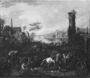 Flusslandschaft by Peeter van Bredael