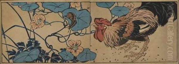 Coq, Escargot Et Liserons - view 1