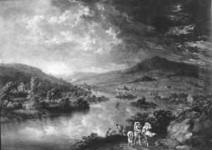 Mainebene in Gewitterstimmung by Christian Georg Schutz