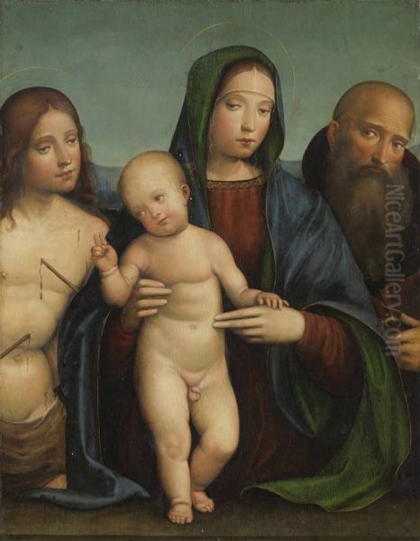 Maria mit Kind, hl. Sebastian und Antonius - view 1