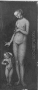 Venus und Amor als Honigdieb by Lucas Cranach the Elder