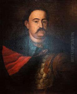 Portrait of King John III Sobieski in karacena and delia coat. Portrait of King John III Sobieski in karacena and delia coat.