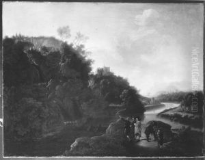 Flusslandschaft by Claude Lorrain (Claude Gellee)
