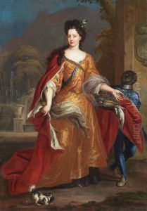 Maria Anna Luisa de Medici, Gemahlin des Kurfursten Johann Wilhelm von der Pfalz by Anthoni Schoonjans