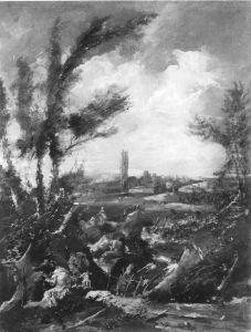 Landschaft mit Musikanten by Alessandro Magnasco