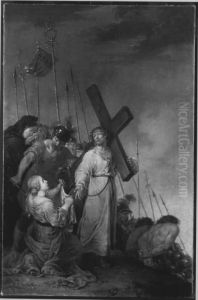 Veronika reicht Christus das Schweisstuch