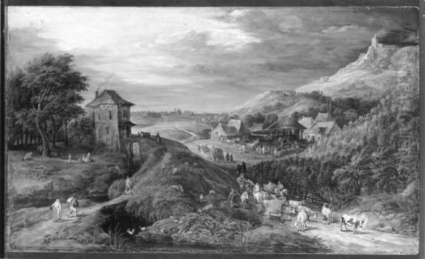 Dorf mit Weinberg - view 1