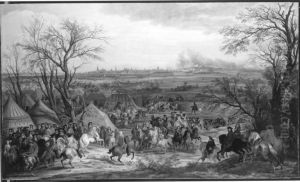 Das Lager vor Cambrai, 1677 by Adam Frans van der Meulen