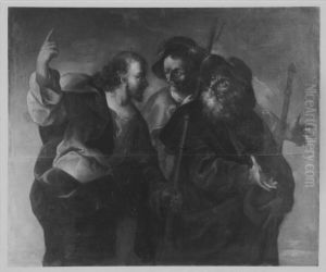 Christus mit den Jungern auf dem Weg nach Emmaus by Francesco Trevisani