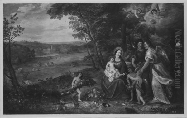Die Heilige Familie in einer Landschaft - view 1