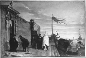 Gondel an venezianischer Steintreppe