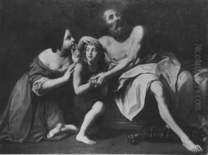 Isaak segnet Jakob by Carlo Cignani