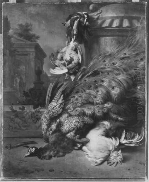 Jagdbeutestillleben mit Vogeln - view 1