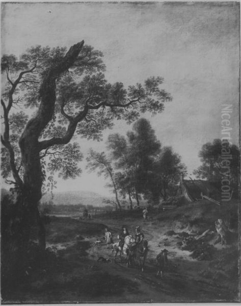 Landschaft mit Jagdgesellschaft - view 1