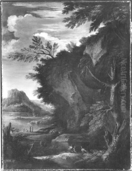 Landschaft mit Kriegern - view 1