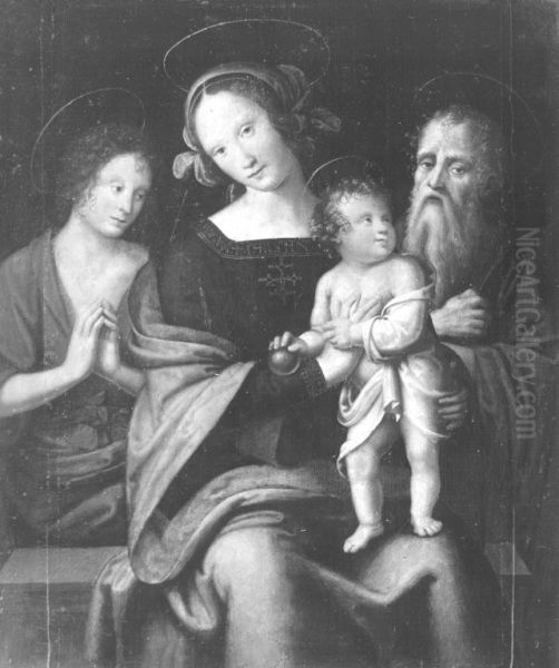 Maria mit Kind mit den hll. Johannes der Taufer und Hieronymus - view 1