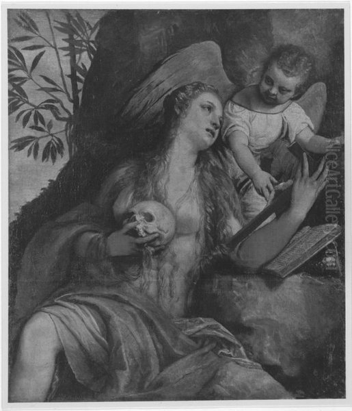 Hl. Magdalena mit einem Engel - view 1