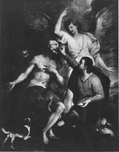 Tobias heilt seinen blinden Vater by Gregorio Lazzarini