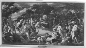 Speisung der Zehntausend (Die Wunderbare Brotvermehrung) by Luca Giordano