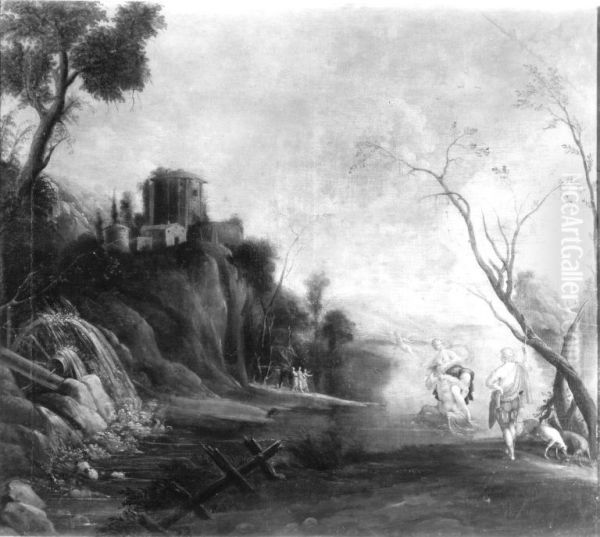 Venus und Adonis in Ideallandschaft - view 1