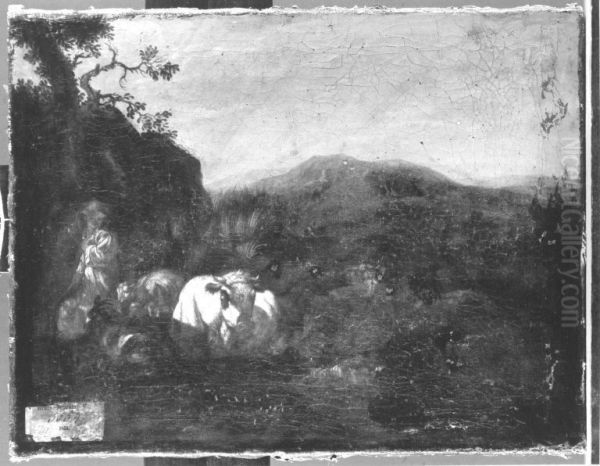 Ruhende Viehherde - view 1