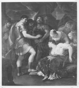 Selbstmord der Lukretia by Luca Giordano