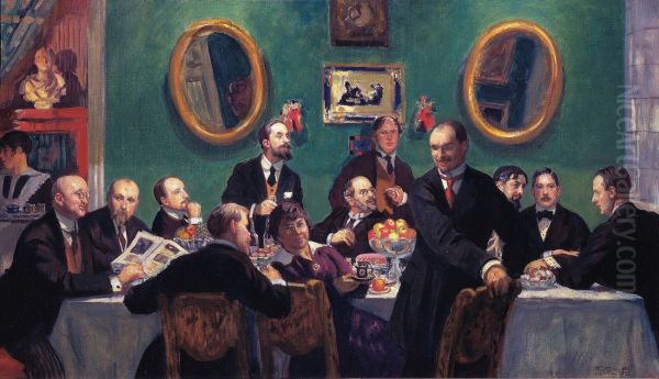 Gruppovoj portret hudoznikov obsestva <<Mir iskusstva>> - view 1