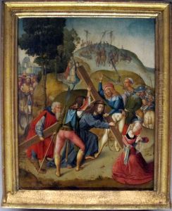 Le Portement de croix by Master of Delft