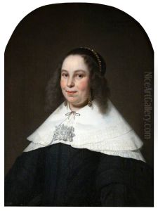 Portrait of the Burgomeister's Wife by Bartholomeus Van Der Helst