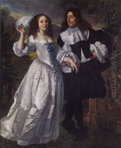 Portrat eines Patrizierpaares by Bartholomeus Van Der Helst