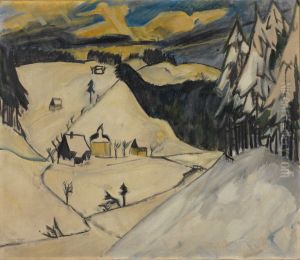 Schneelandschaft by Erich Heckel
