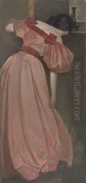 Portrait Study in Pink (The Pink Gown) - view 1