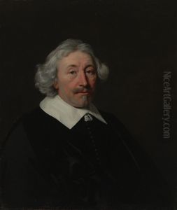 Portrait of a gentleman with white hair Portrait of a gentleman with white hair