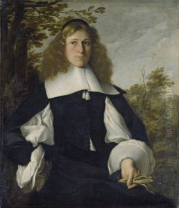 Portrait of a young man at half length by Bartholomeus Van Der Helst