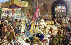 Liberacion de los cautivos de Malaga por los Reyes Catolicos