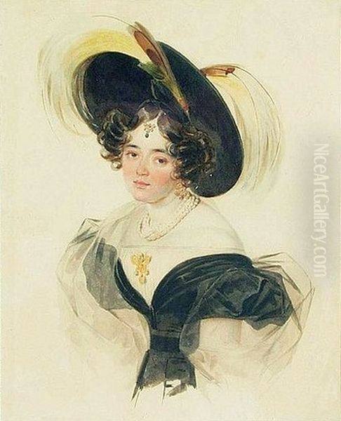 Portrait of a court lady. - view 1
