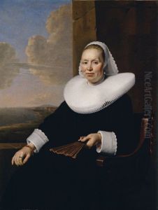Portrait of a Seated Woman with a Fan