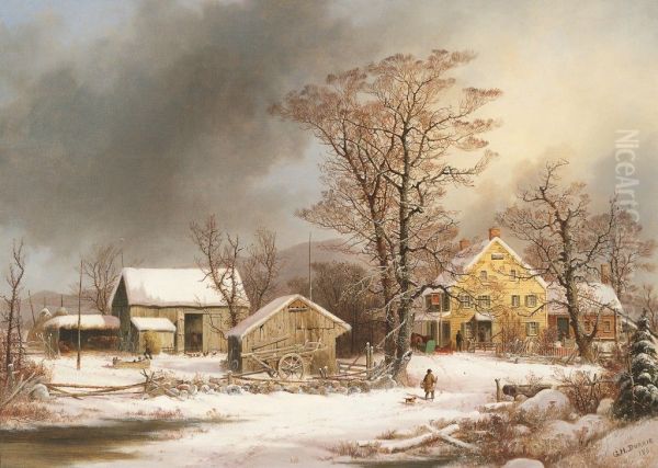 Winter in the Country: A Cold Morning - view 1