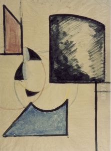 Portrait of Petro (Nelly van Doesburg) by Theo van Doesburg