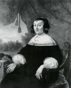 Portrait of a Lady, possibly Ermgaard Emerantia Hoefslager by Bartholomeus Van Der Helst