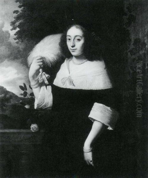Portrait of a Lady with a Feather - view 1