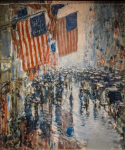 Rainy Day, Fifth Avenue by Childe Hassam