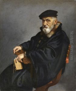 Ritratto di vecchio seduto by Giovanni Battista Moroni