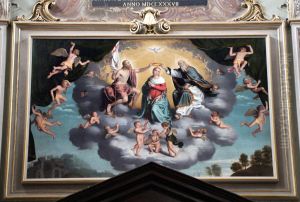 incoronazione della vergine by Giovanni Battista Moroni