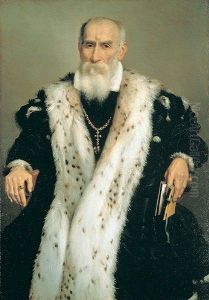 Ritratto di un nobile Albani by Giovanni Battista Moroni