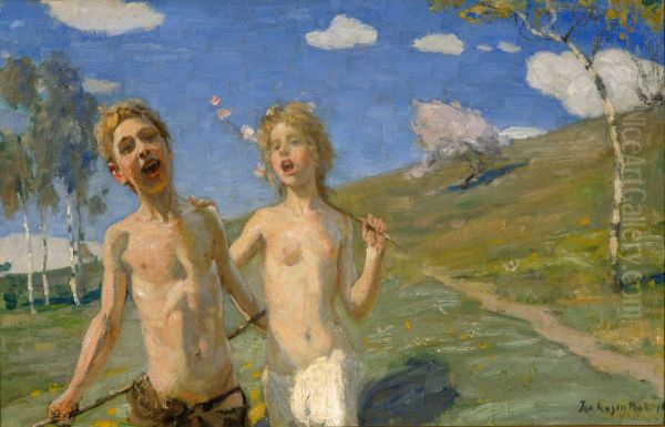 Jubilant children - view 1