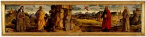Saint Francis of Assisi receives the stigmata by Marcello Fogolino