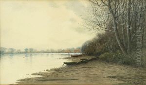 Canoes On The Shore